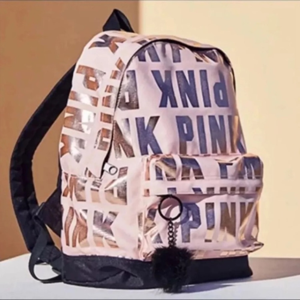PINK Mini Rose Gold Backpack